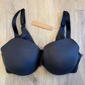 SKIMS Smoothing Intimates Full Coverage Lightly Lined Bra Onyx Size 38D NWT